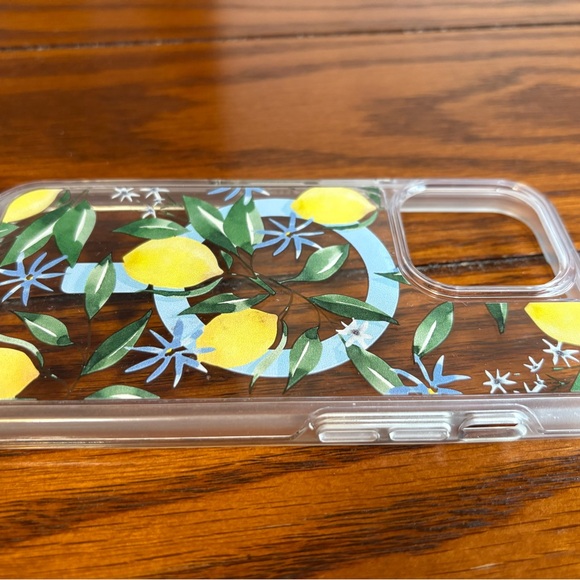 OtterBox Symmetry Series Clear Vintage Vacation iPhone 13 Pro Limoncello pattern - Picture 3 of 4